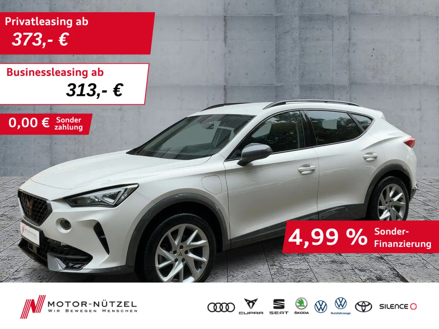 CUPRA Formentor 1.4 e-Hybrid DSG LED+APP+AHK+ACC+DAB Weiß - 1