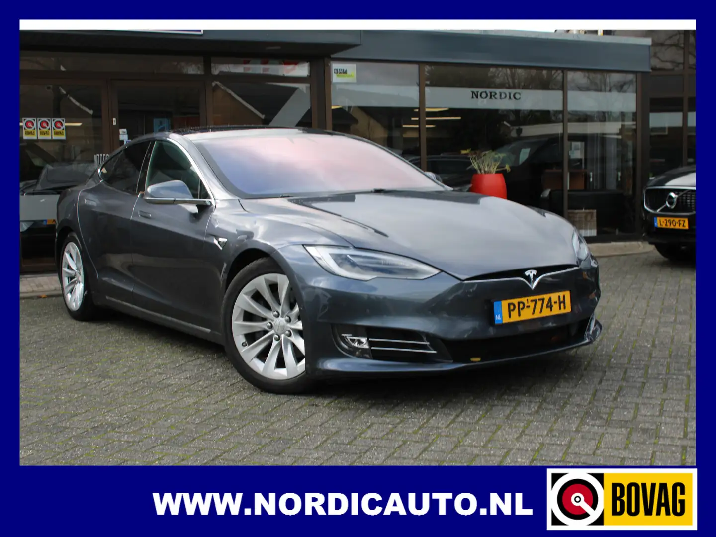 Tesla Model S 75D / PANORAMADAK / / INCL BTW 28935,= Hemelvaarts Grijs - 1