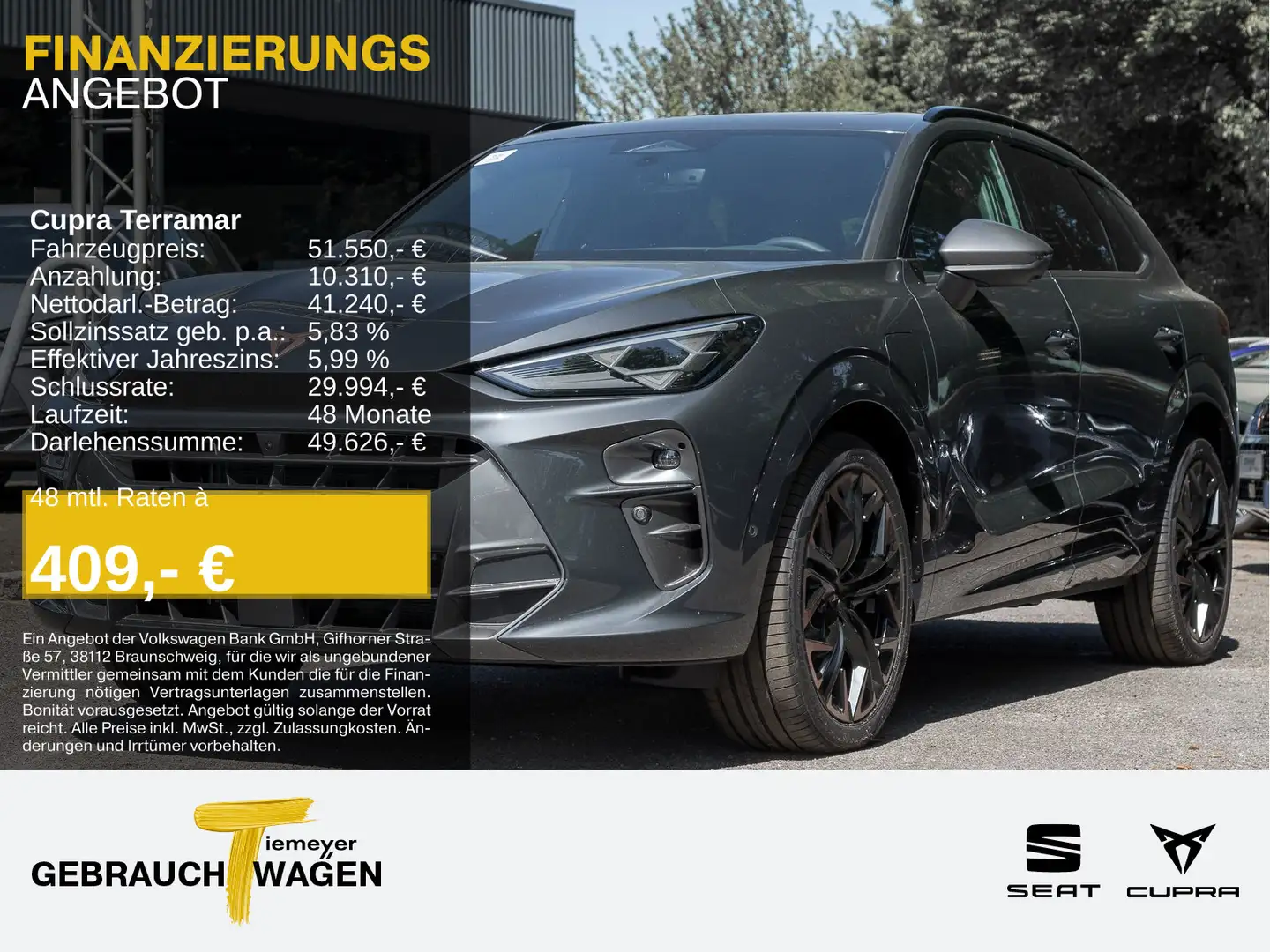 CUPRA Terramar 1.5 e-HYBRID DSG VZ SENNHEISER AHK PANO Grau - 1