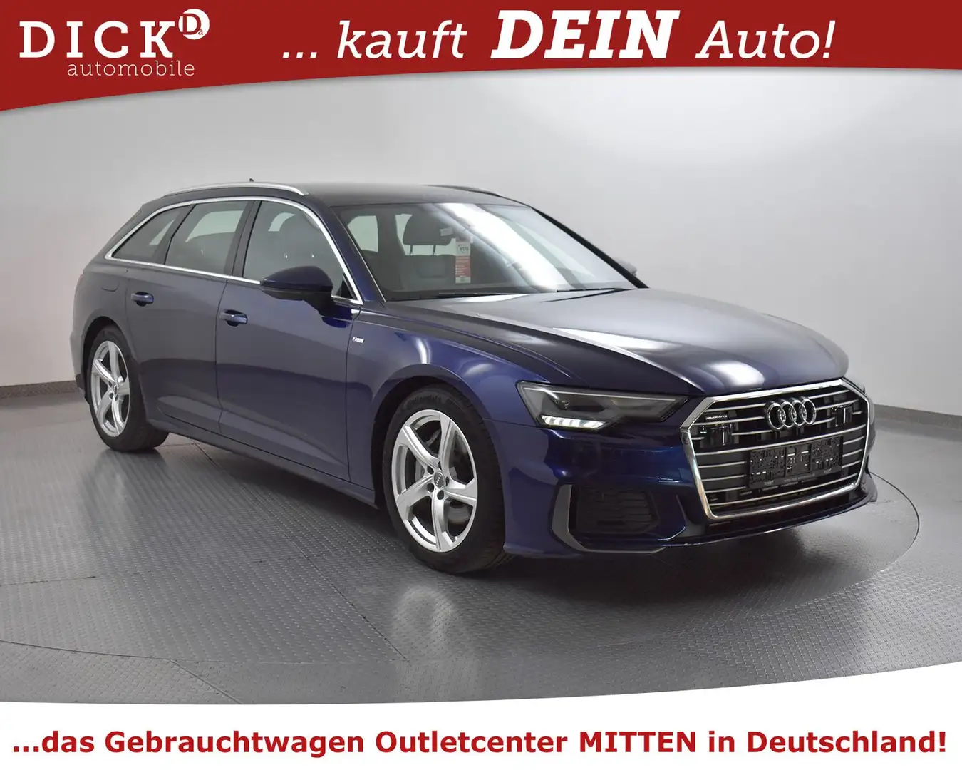 Audi A6 Av 50d Quatt Sport 2X S LINE+KAM+AHK+ACC+LED+ Bleu - 1