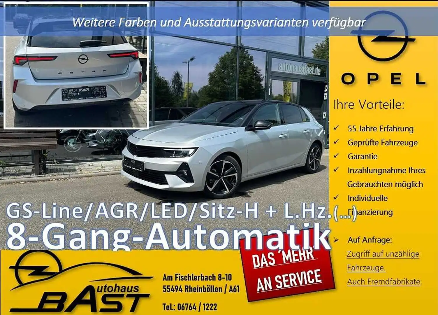Opel Astra 1.2 Turbo Automatik GS Argento - 1