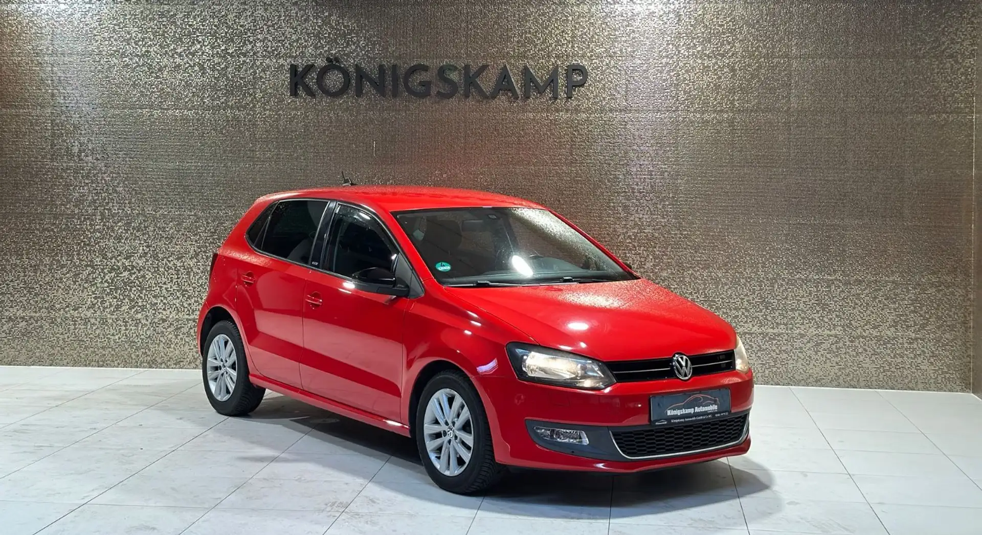 Volkswagen Polo V Style 1.2 Aut. * TÜV NEU * SERVICE NEU * Rot - 1
