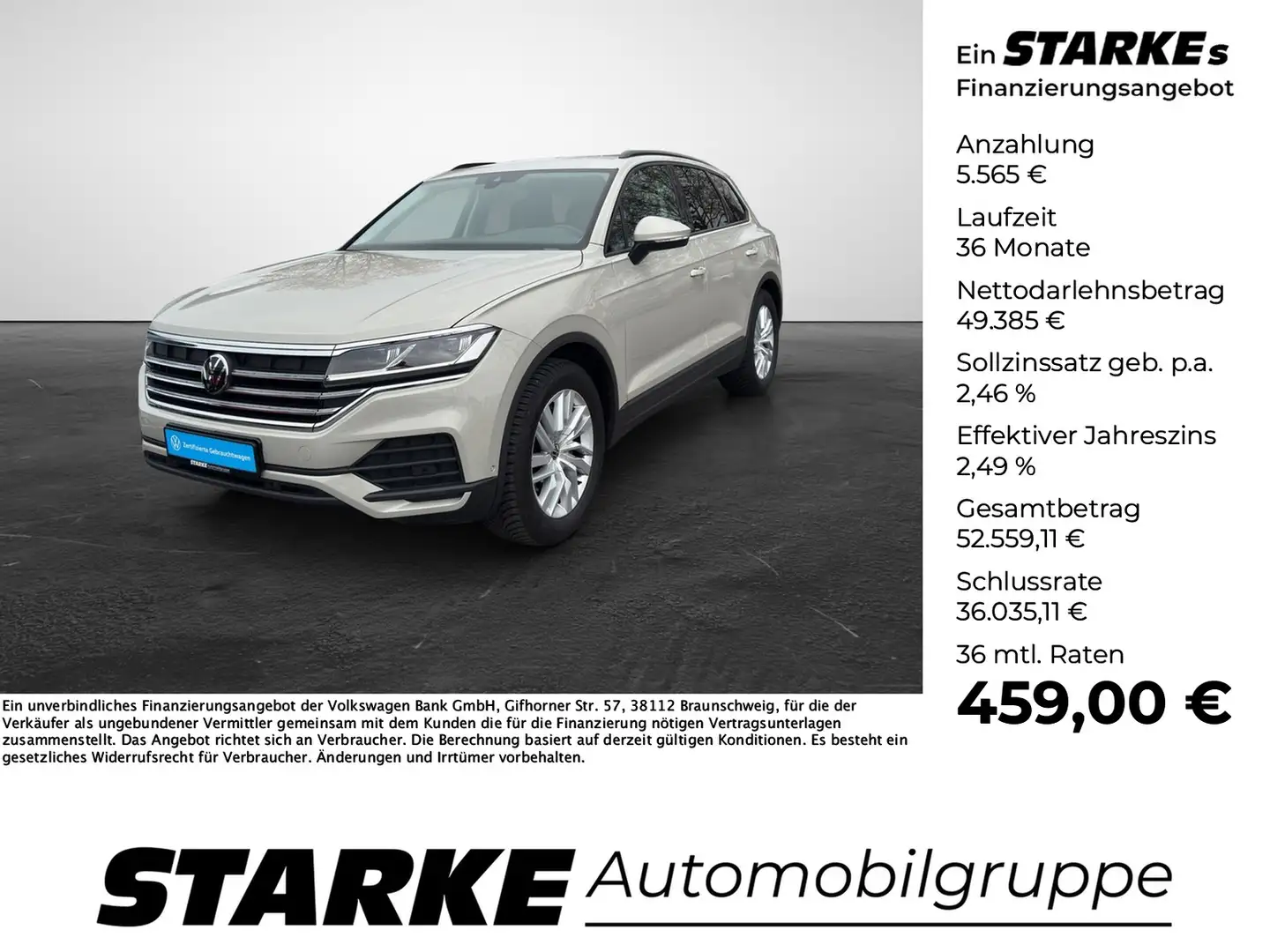 Volkswagen Touareg 3.0 TDI 4M Beige - 1
