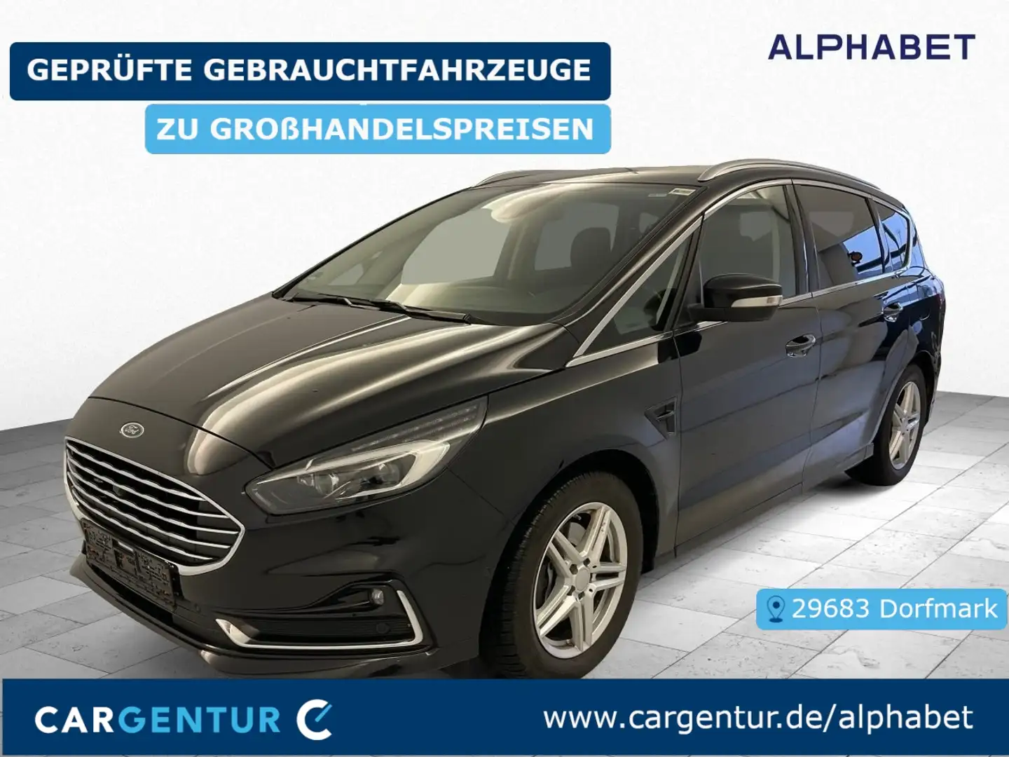 Ford S-Max 2.0 EcoBlue Titanium AHK SpoSi StHz ACC Schwarz - 1