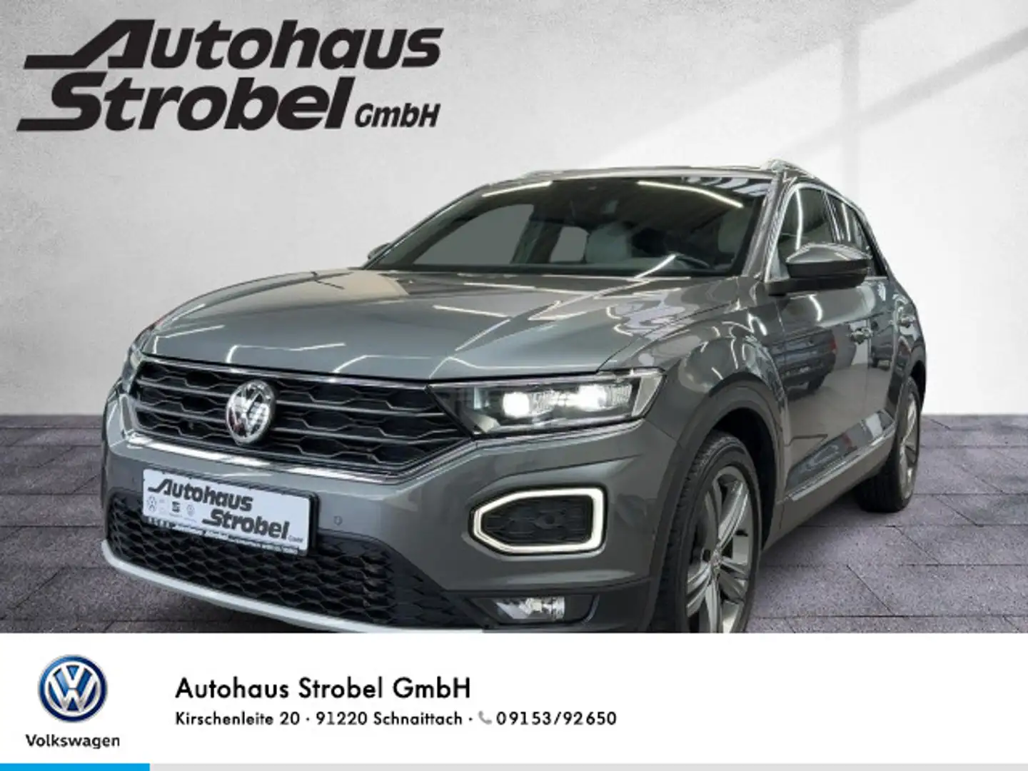 Volkswagen T-Roc 2.0 TSI DSG 4M SPORT ACC Navi LED Pano Led Grau - 1