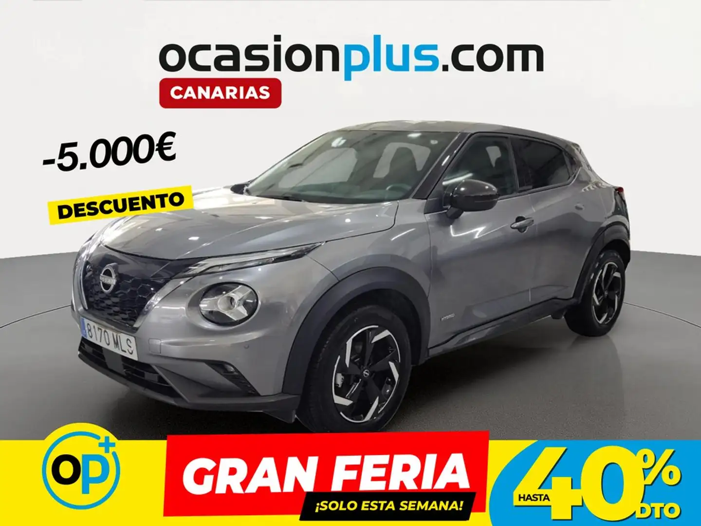 Nissan Juke 1.6 Hybrid N-Connecta Auto Gris - 1