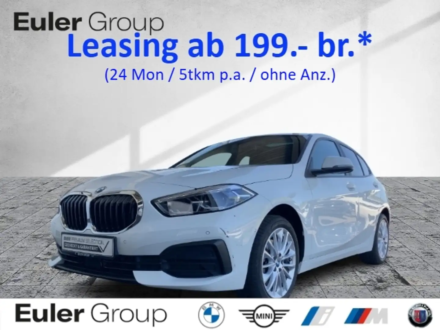 BMW 118 i 5 HUD Panodach Navi adLED Kamera PDC FLA elSitz Blanco - 1