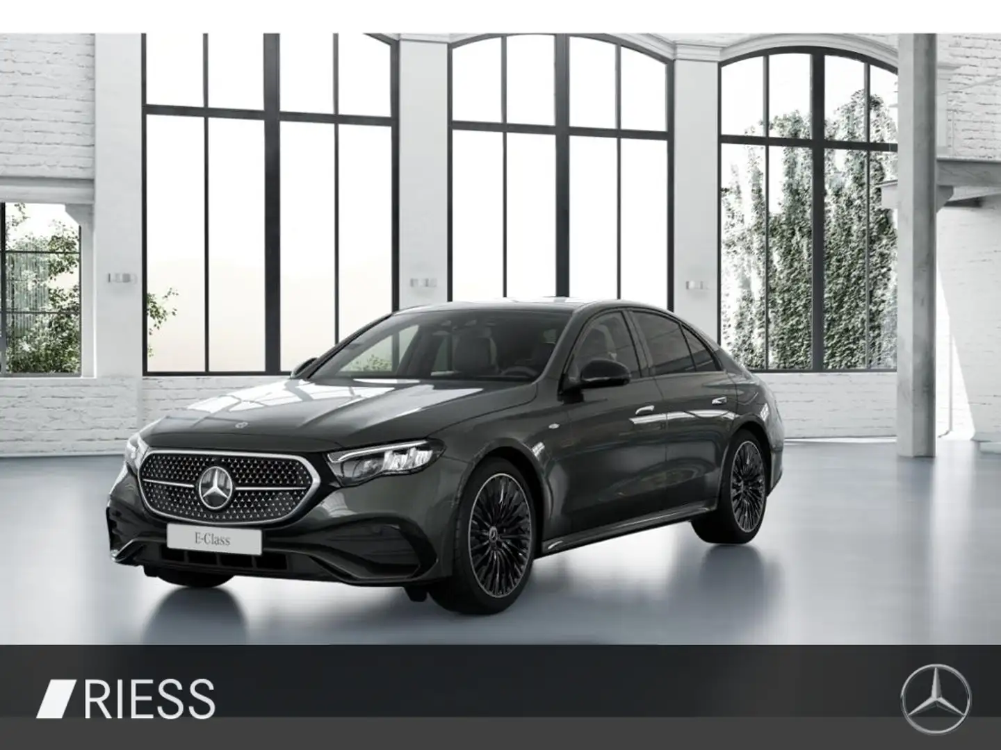 Mercedes-Benz E 300 de AMG Sport Night Distr Pano AHK Keyl 360 Gris - 1