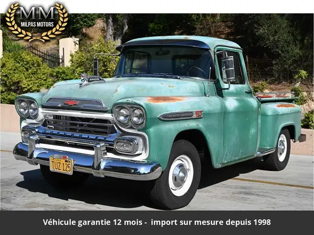 Chevrolet 1959 Pickup 235 CI 137 HP 2 ou 4 vitesses Tous compris