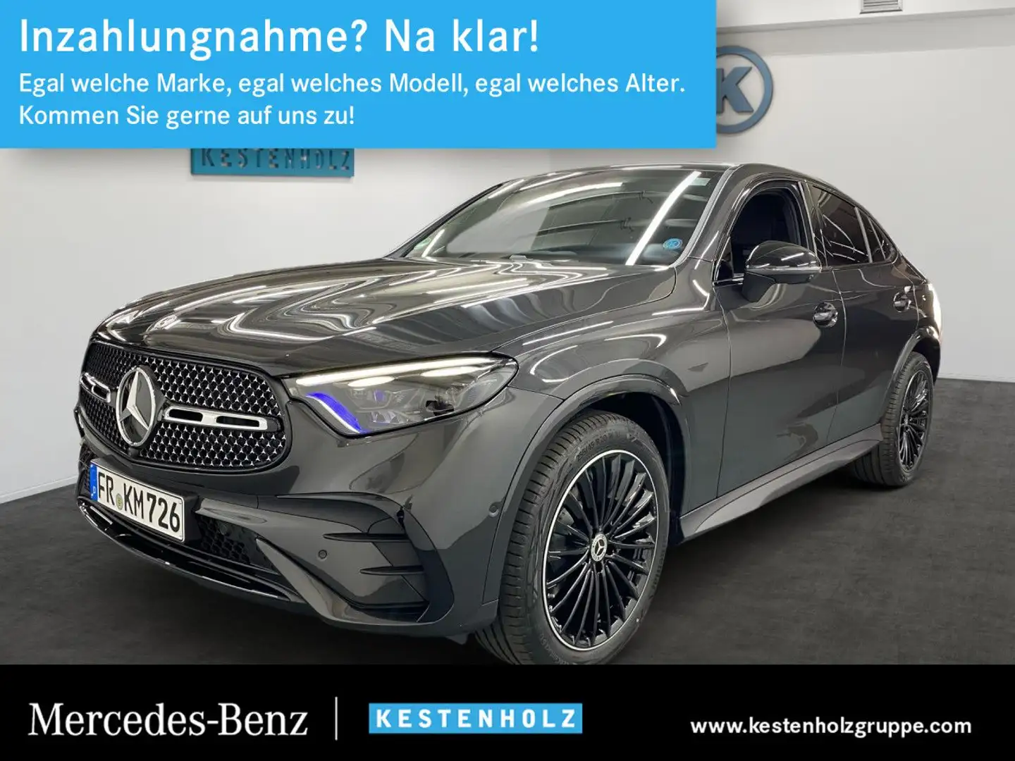 Mercedes-Benz GLC 300 d 4Matic AMG+PANO+AHK+DIGITAL+360°+DISTR Grau - 1