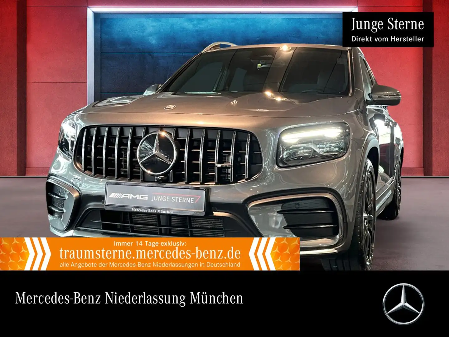 Mercedes-Benz GLB 35 AMG GLB 35 4M AMG+MULTIBEAM+KAMERA+TOTW+KEYLESS+8G Šedá - 1
