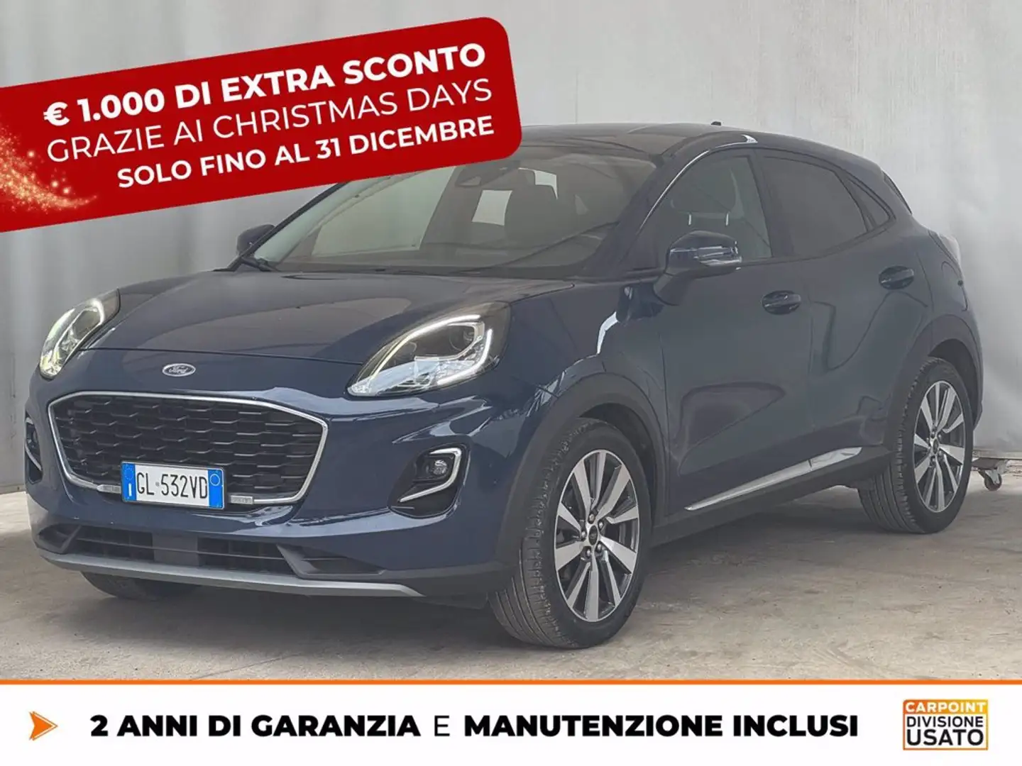 Ford Puma 1.0 ecoboost h titanium x s&s 125cv Bleu - 1