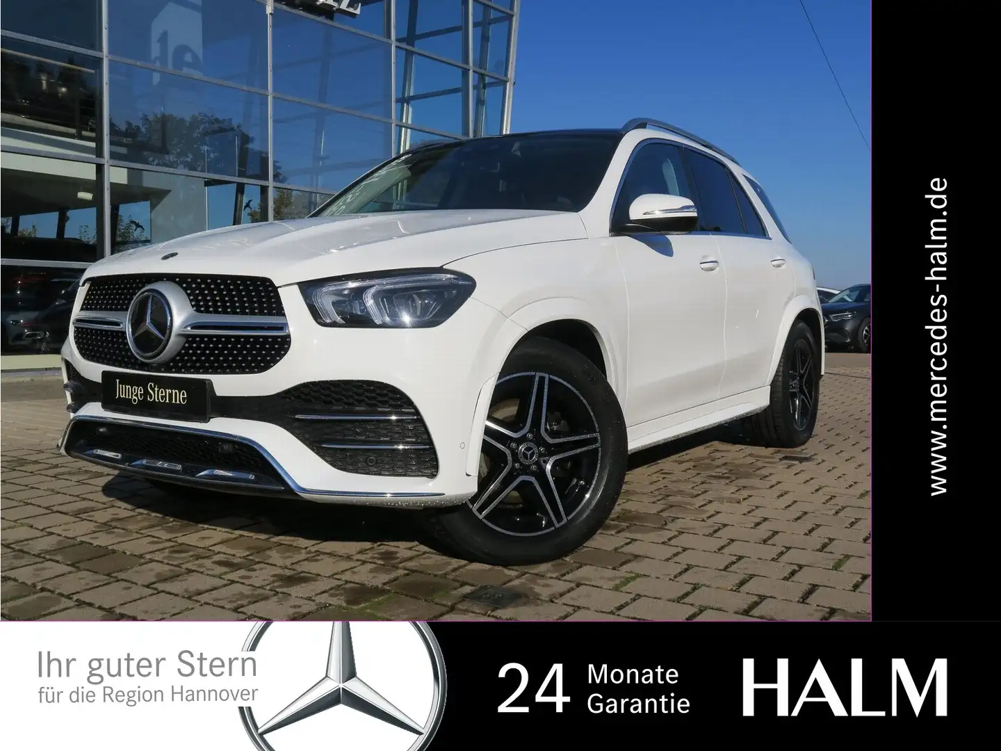 Mercedes-Benz GLE 350 d AMG Line 4M Pano-Dach AHK Distronic Blanc - 1