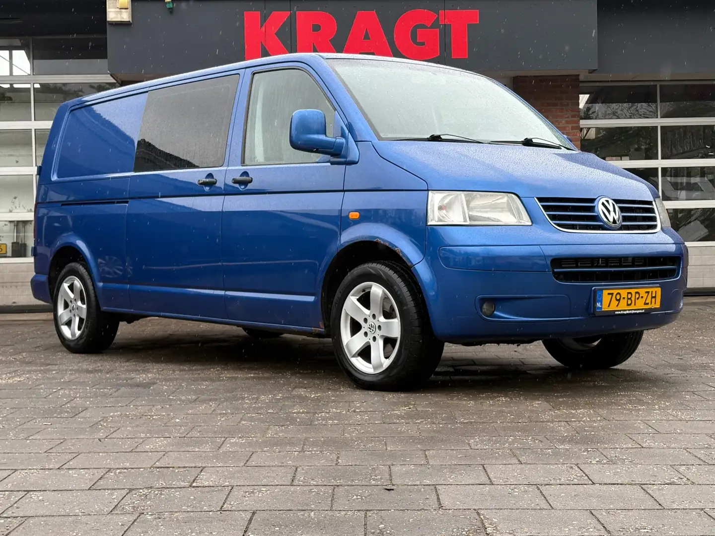 Volkswagen Transporter 2.5 TDI 340 dubbele cabine, airco, cruise control, Modrá - 2
