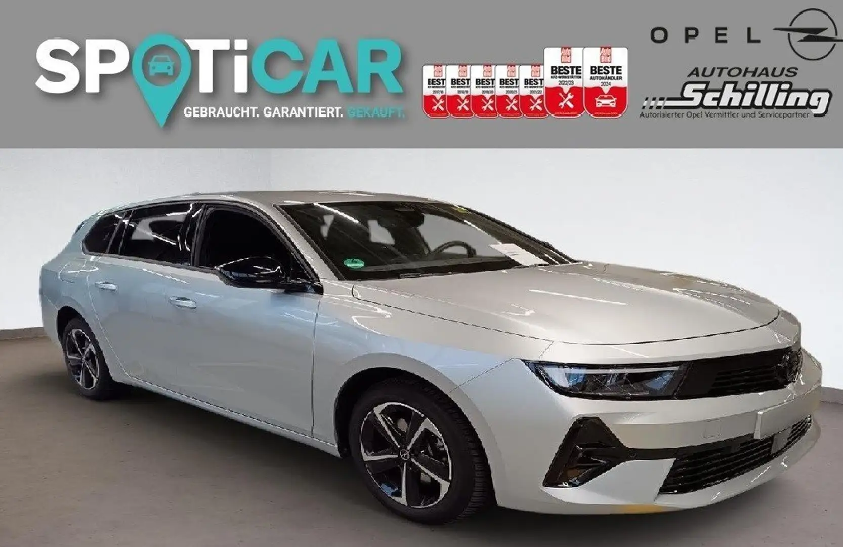 Opel Astra Sports Tourer 1.2 Turbo Automatik GS Winterpaket Silber - 1