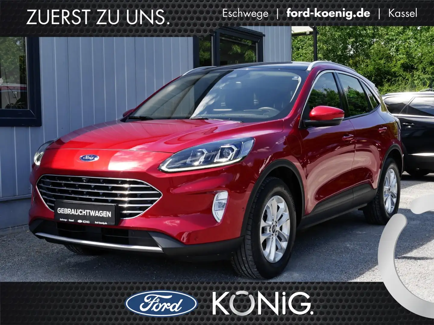 Ford Kuga Titanium Plug-in-Hybrid Head-Up+AHK+Pano Klima Red - 1