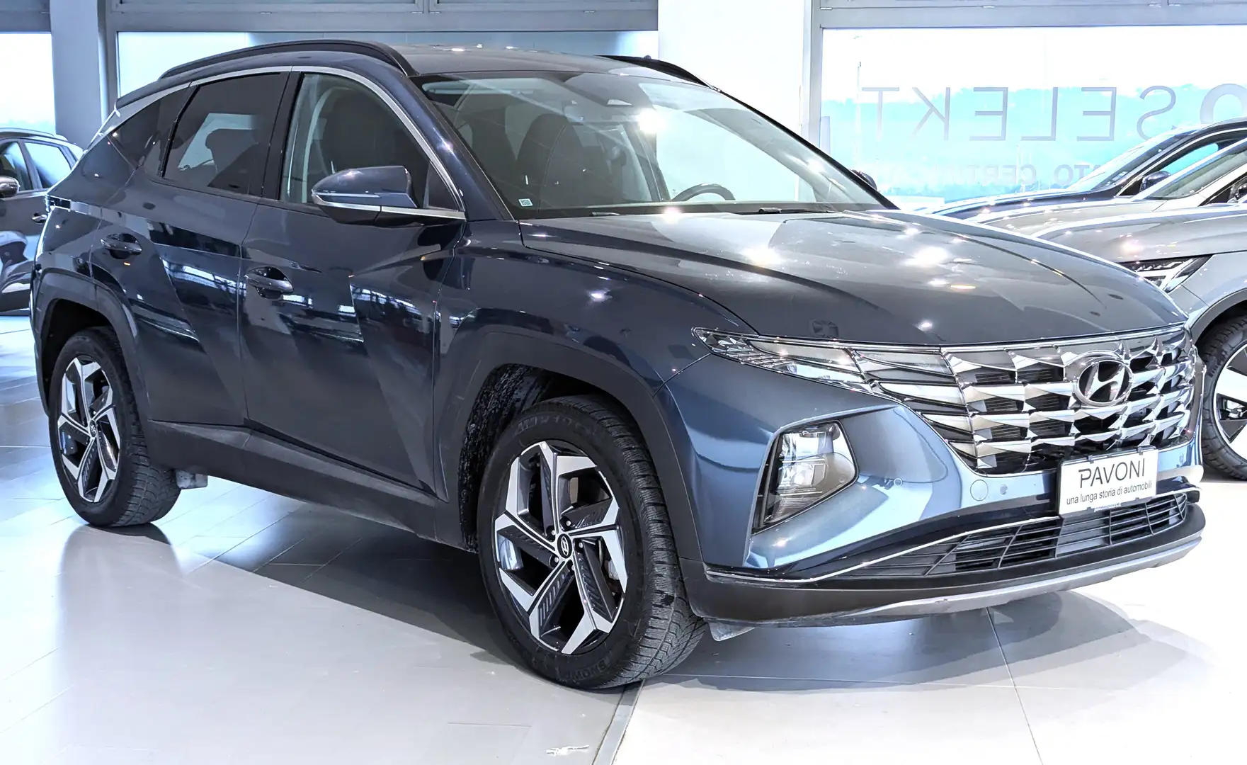 Hyundai TUCSON Tucson III 2021 1.6 hev Xline 2wd auto Blu/Azzurro - 2