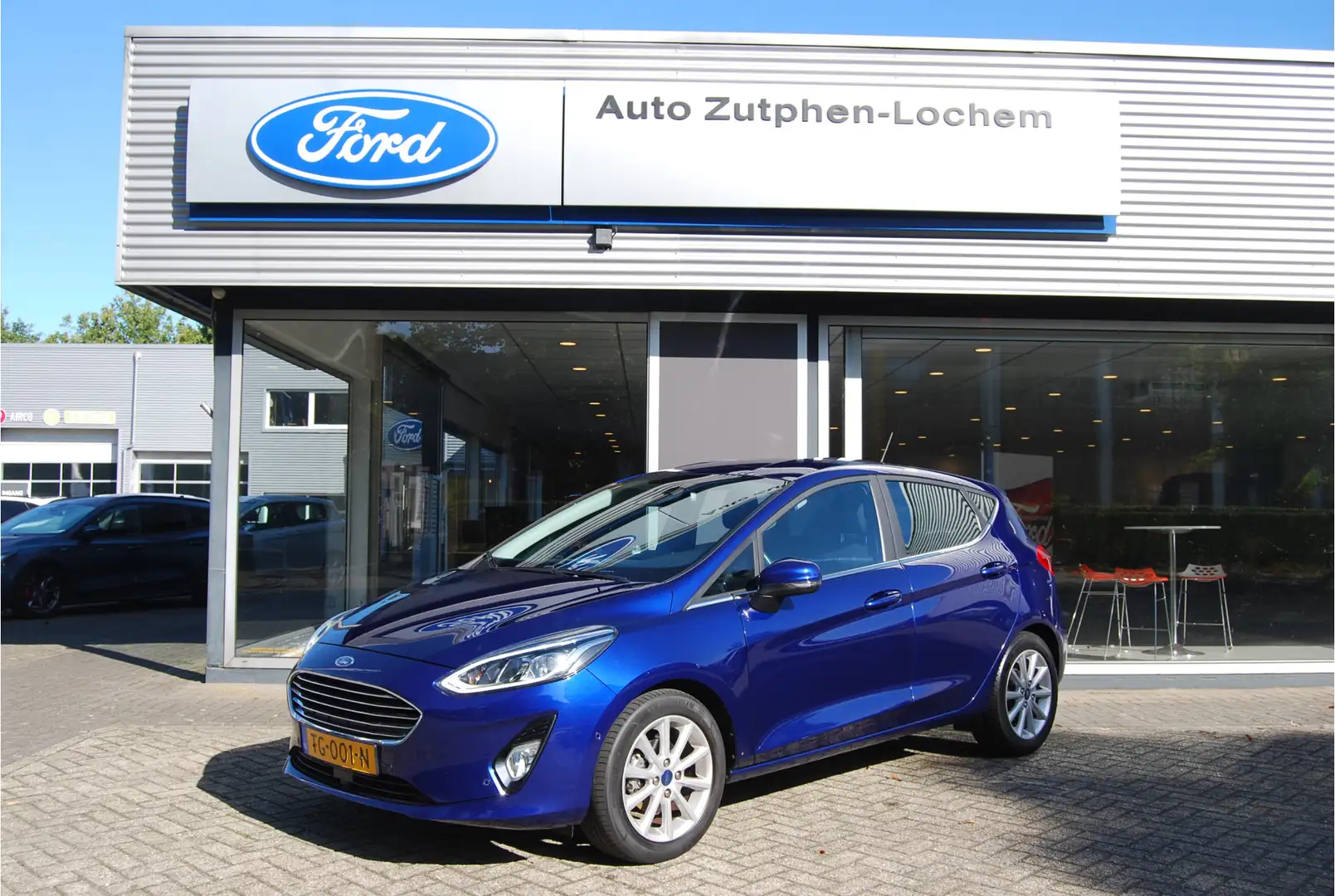 Ford Fiesta 1.0 EcoBoost Titanium AUTOMAAT NED.AUTO | NAVI | W Blauw - 1