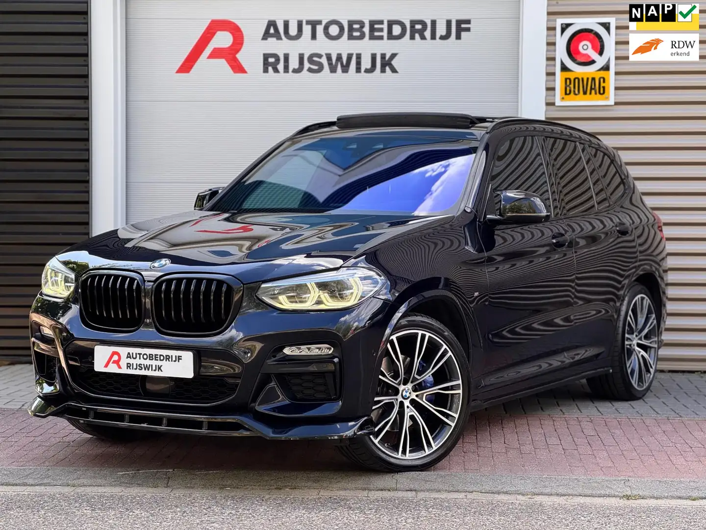 BMW X3 M40i xDrive High Executive Pano/360/H&K/HuD Blauw - 1