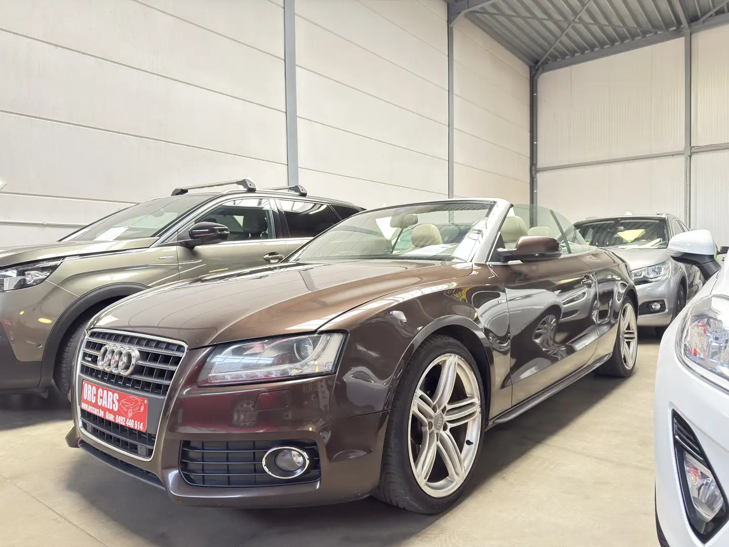 Audi A5 Cabrio 2.0 TFSI quattro S tronic SLine Brun - 2
