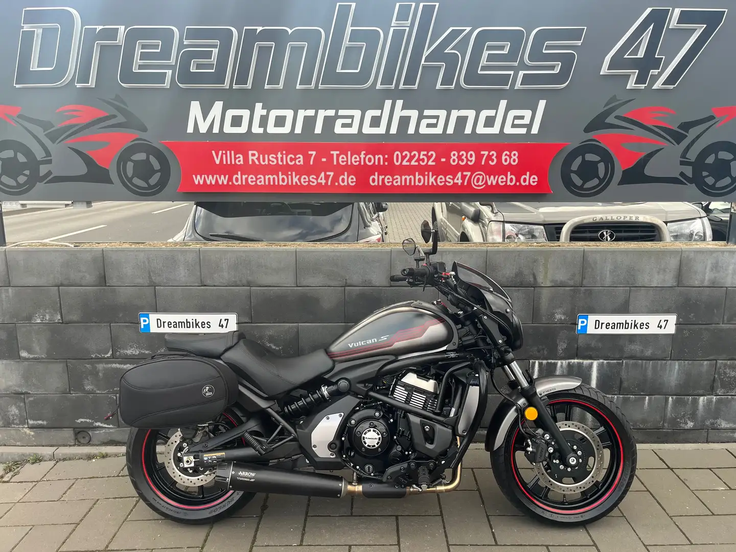 Kawasaki Vulcan S **ARROW**H&B TASCHEN**GRIFFHEIZUNG**STURTZBÜGEL Negro - 1