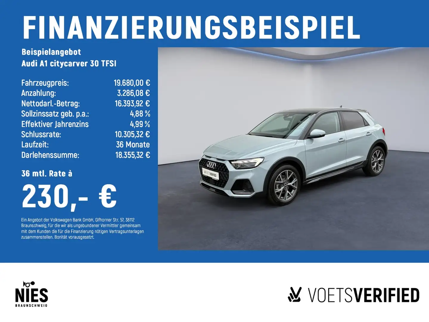 Audi A1 citycarver 30 TFSI LED+SHZ+KLIMA Grau - 2