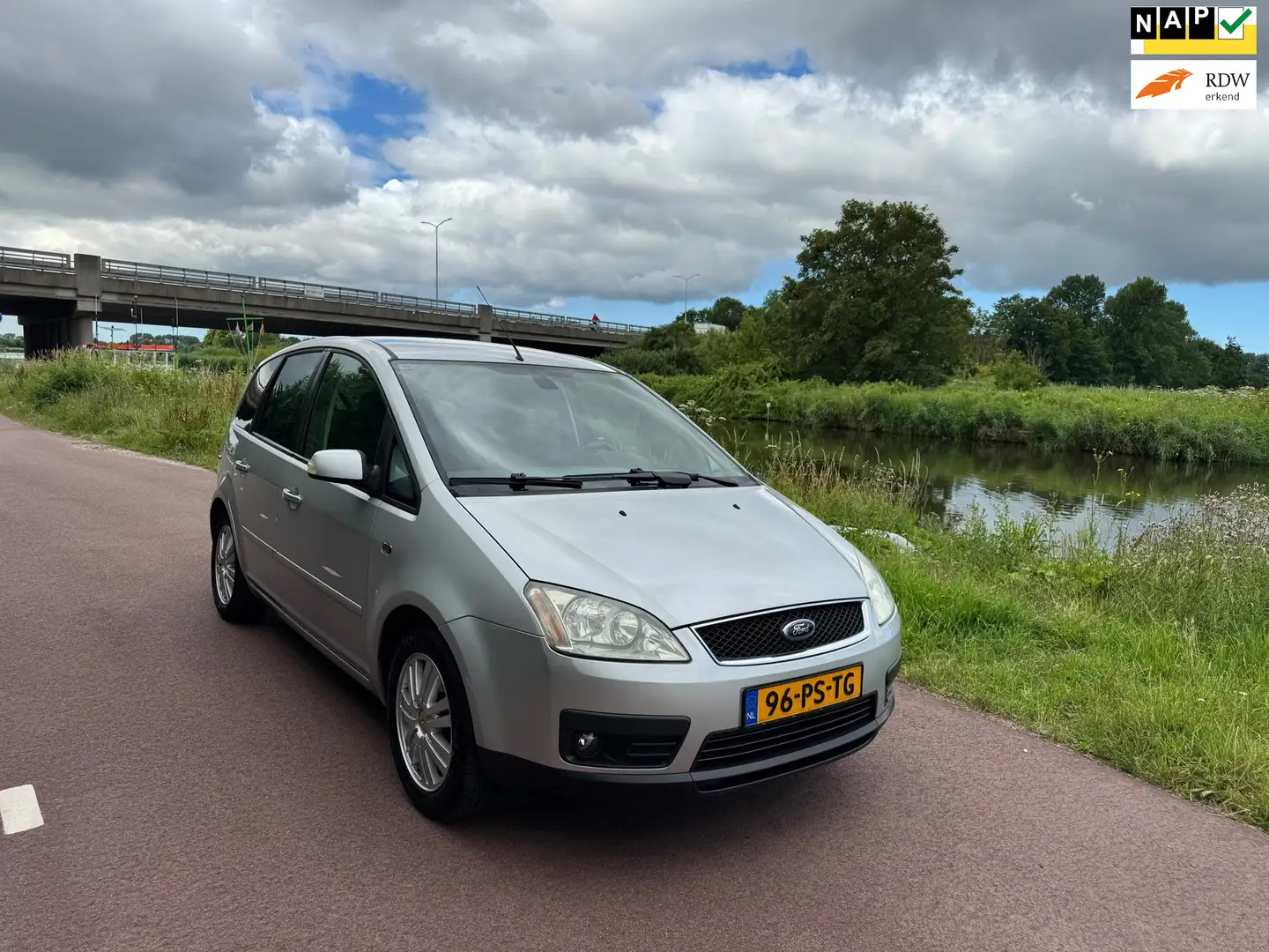 Ford Focus C-Max 1.8-16V Ghia|Koude Airco|NW APK| Gri - 1