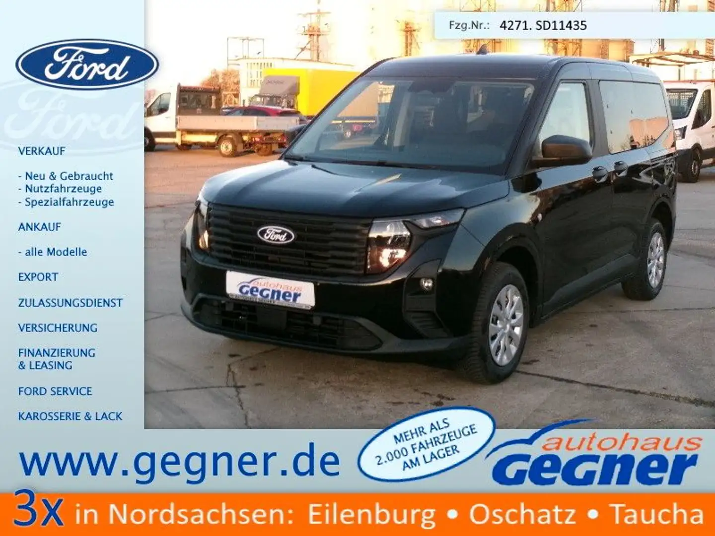 Ford Tourneo Courier Trend 1.0L AHK WiPa GRA S&S Zwart - 1