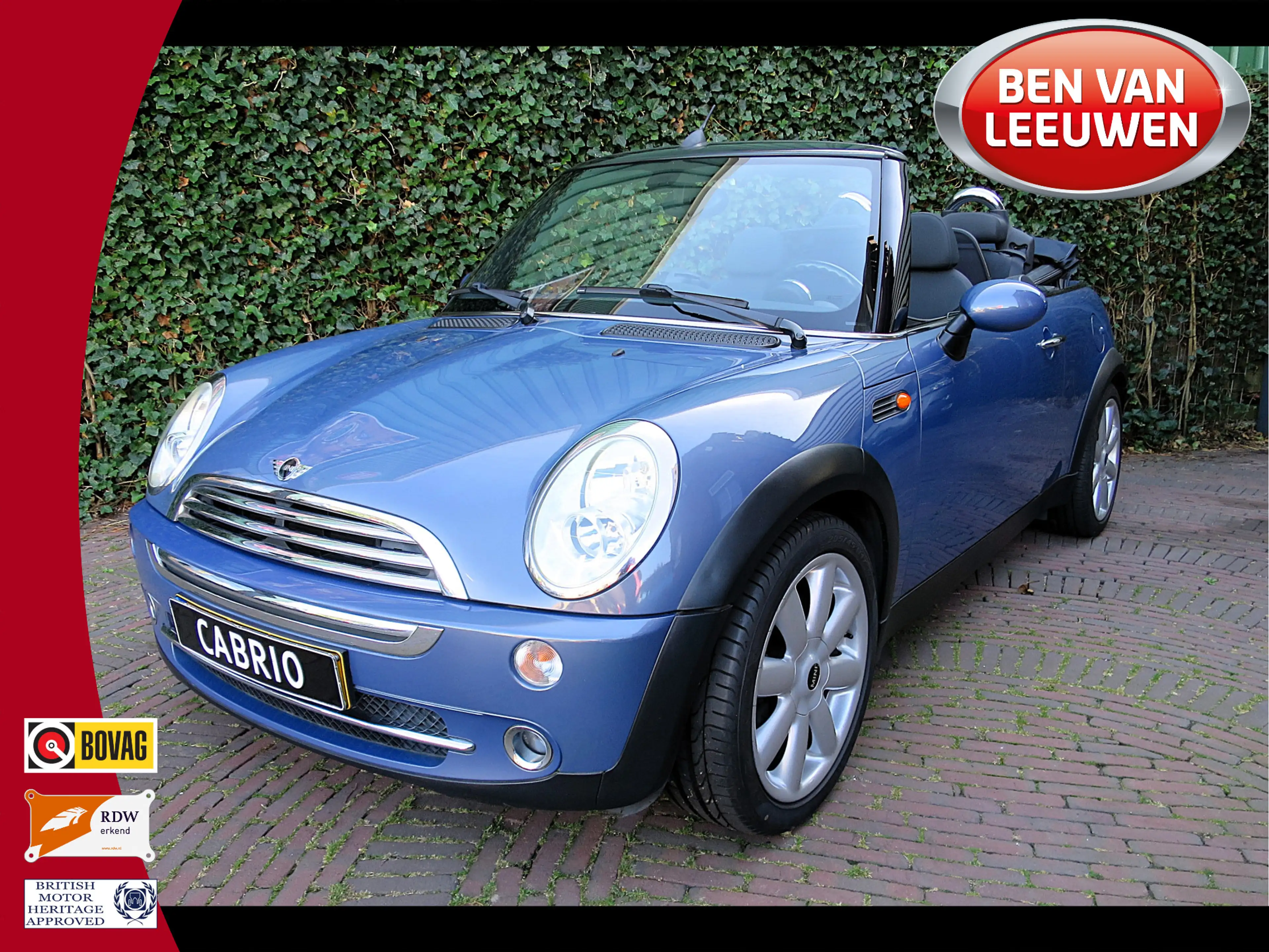 MINI Cooper Cabrio 1.6 Pepper R52 NL-auto, Clima, Cruise control en 1