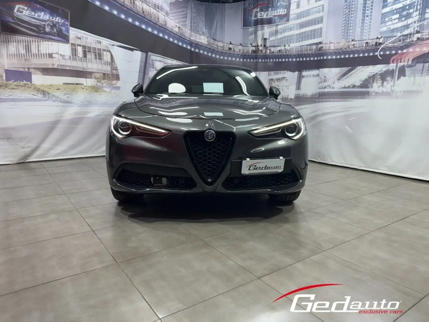 Alfa Romeo Stelvio 2.2 Turbodiesel 210 CV AT8 Q4 Veloce FULL-LED NAVI Grigio - 1