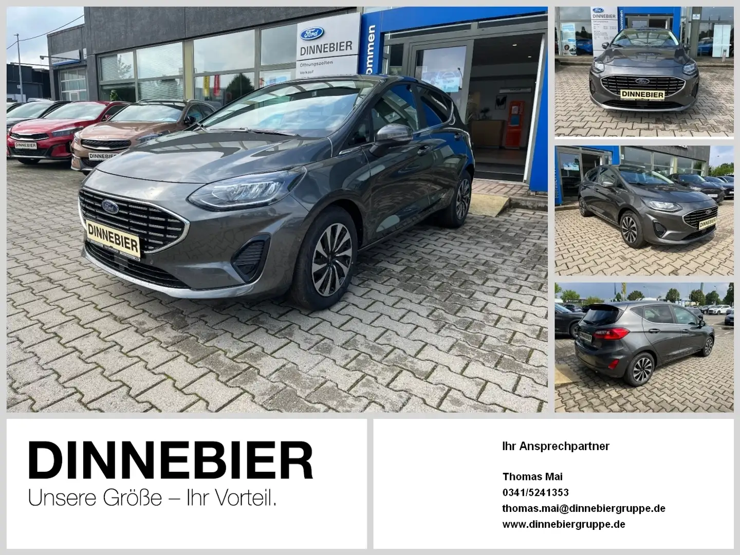 Ford Fiesta Titanium LED+Kamera+Winterpaket+Klima Grau - 1