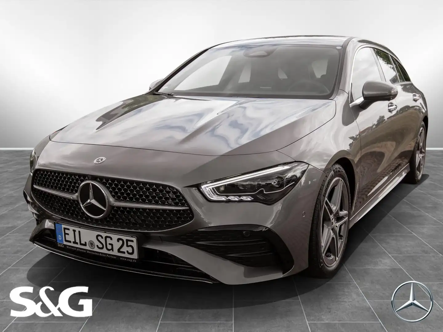 Mercedes-Benz CLA 200 AMG MBUX+360°+M-LED+AHK Gris - 1