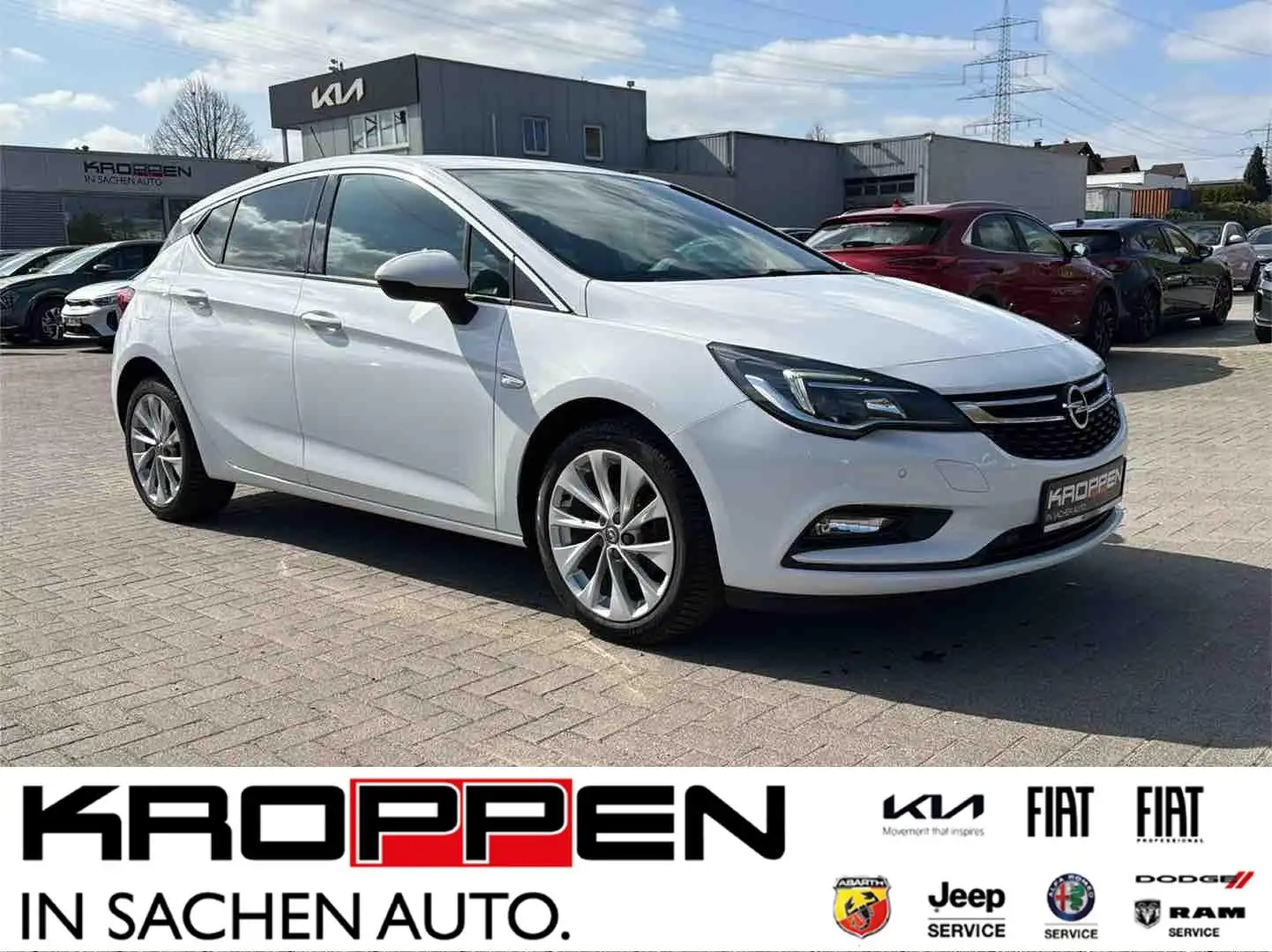 Opel Astra Dynamic 1.4 Turbo Android Carplay PDC M+S-Allwette Blanc - 1