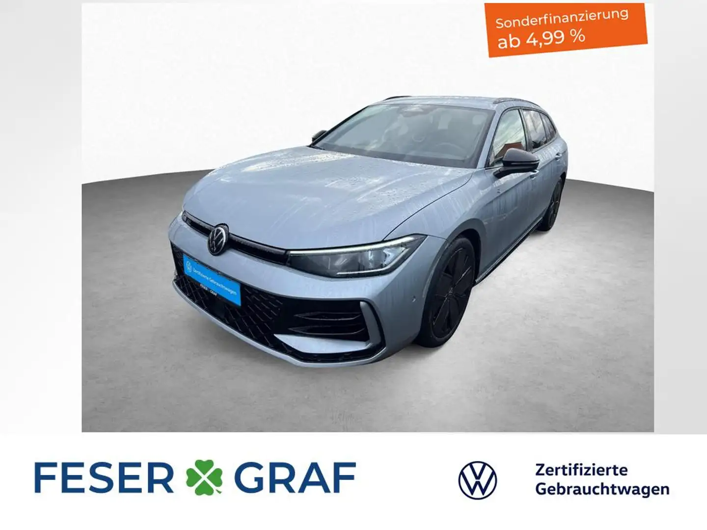 Volkswagen Passat Variant R-Line 2.0 TDI 7-DSG AHK BlackStyle Argent - 1