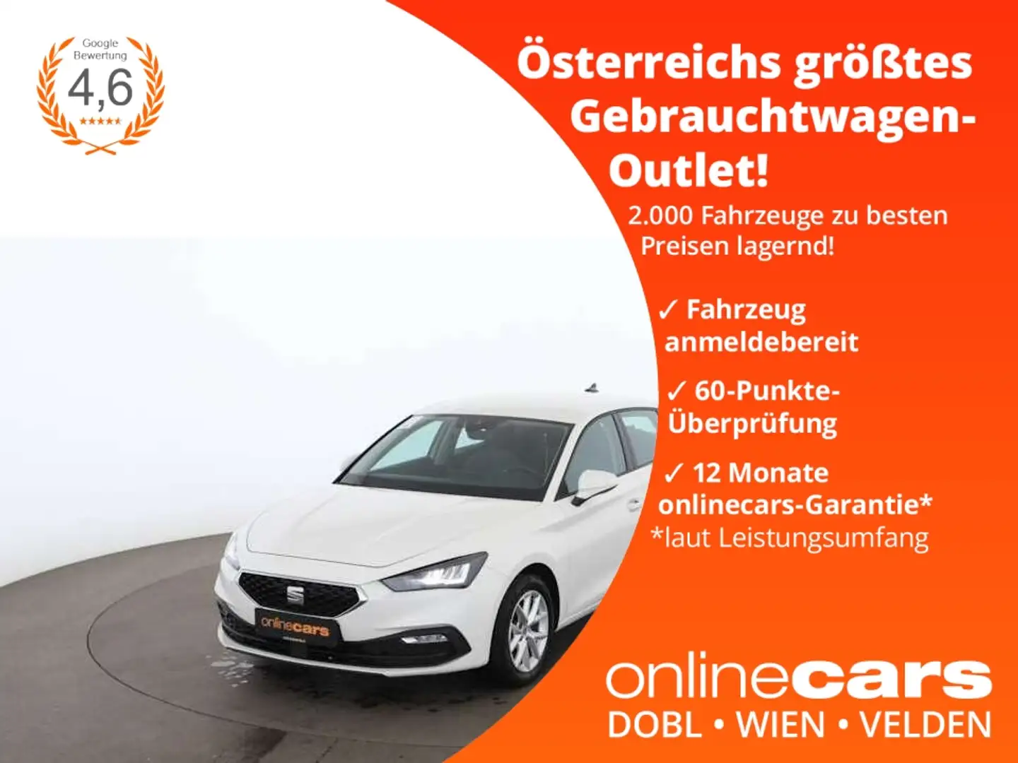 SEAT Leon 2.0 TDI Style LED RADAR NAVI ASSIST PDC Weiß - 1