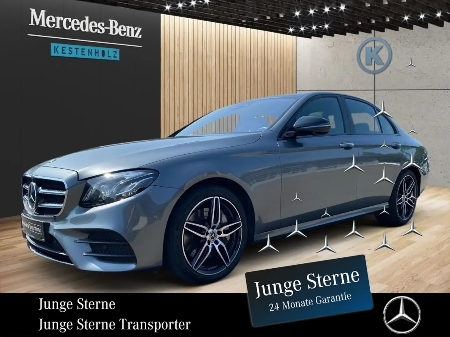 Mercedes-Benz E 450 4M Limousine *AVANTGARDE*AHK*HUD*360°*SHZ* Gris - 1