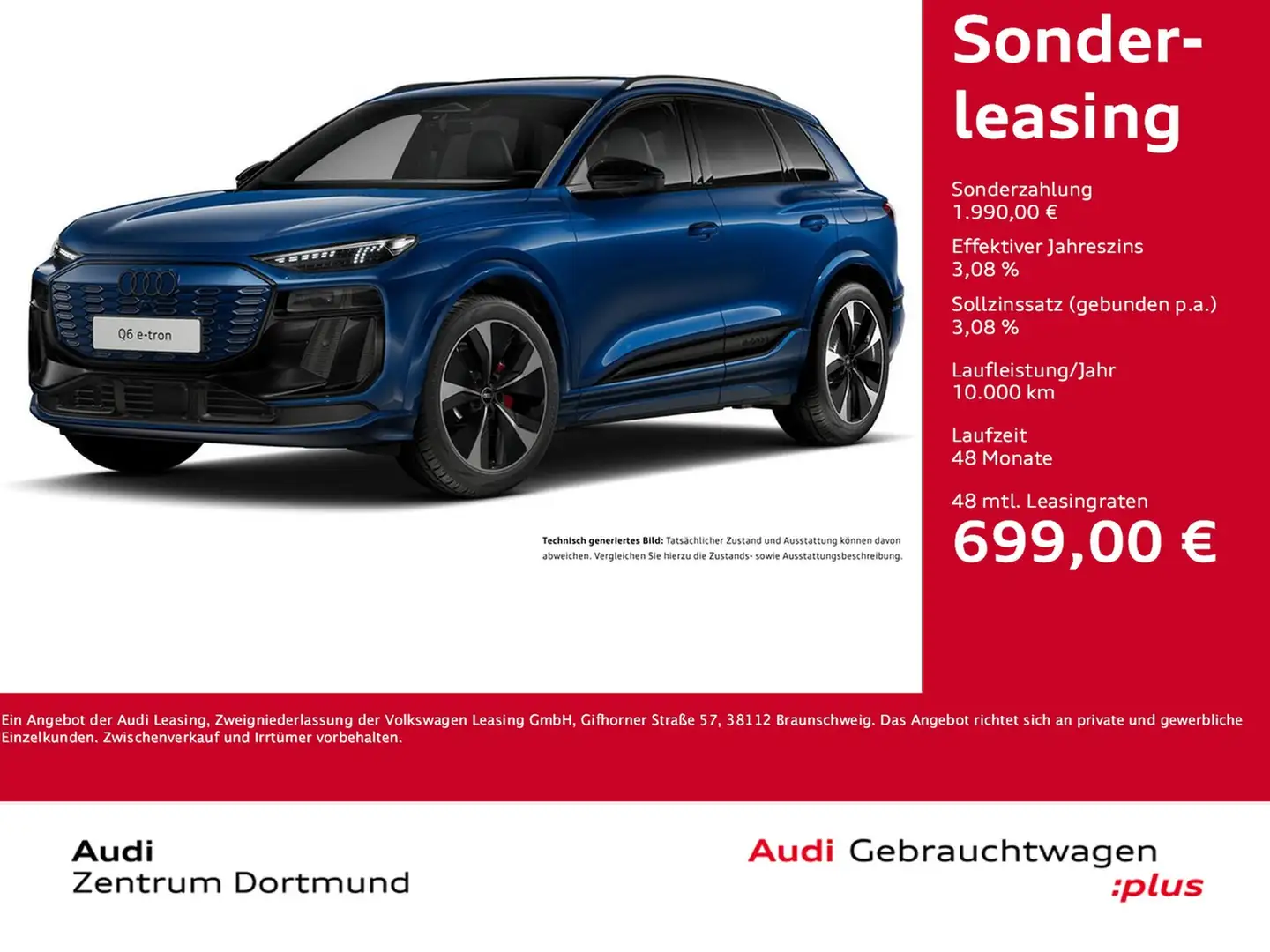 Audi Q6 e-tron quattro S LINE WÄRMEPUMPE PANO B&O AHK Blau - 1