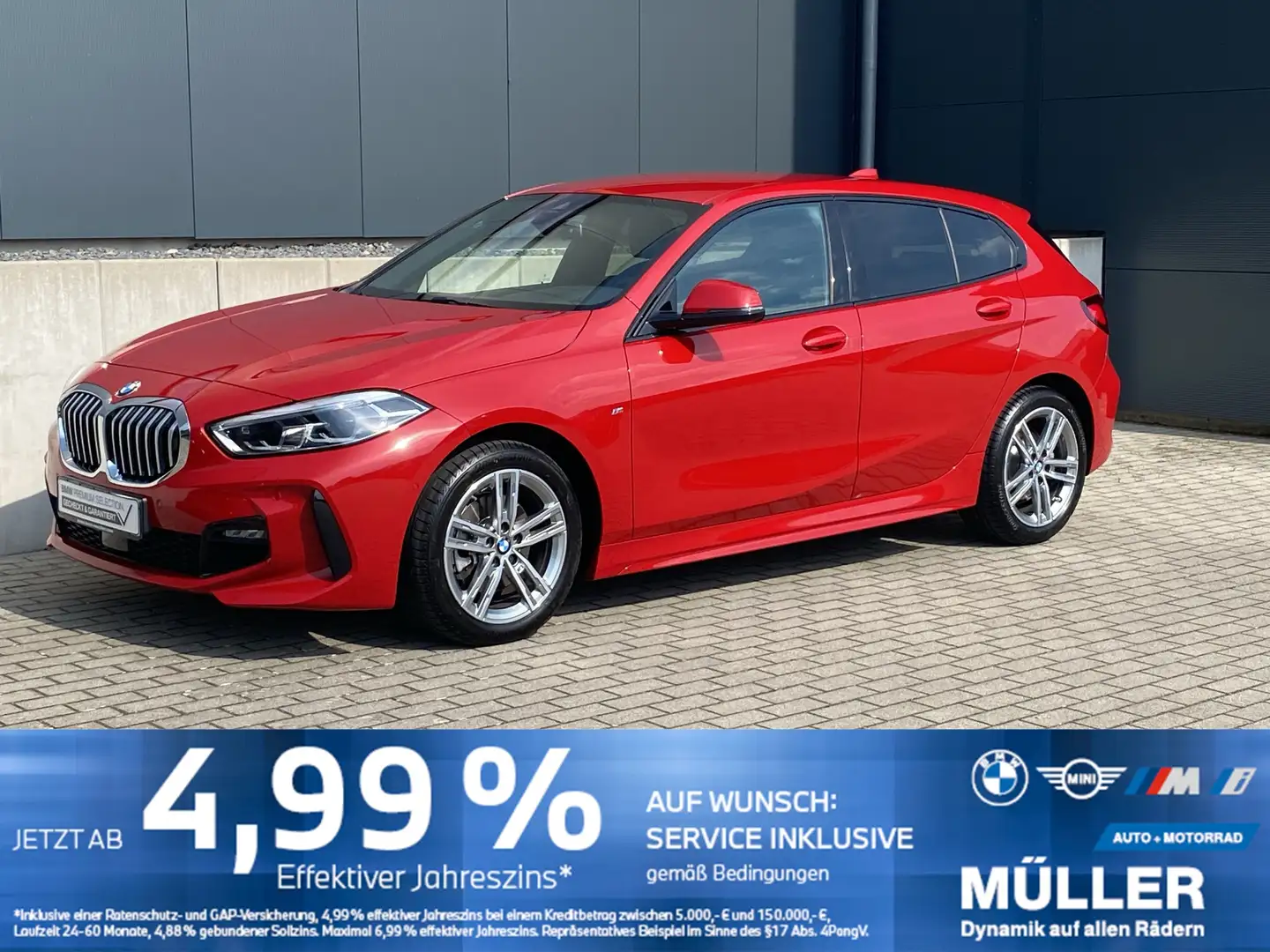 BMW 118 i M Sport HUD/LED+/HiFi/K-ZUG/PRIVACY/CAM Rot - 1