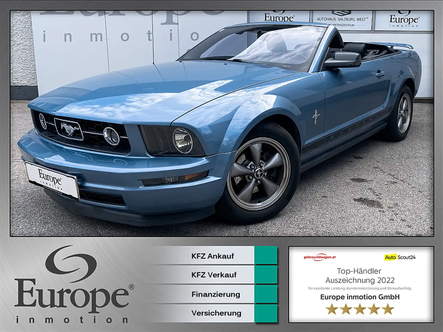 Ford Mustang Convertible / Leder / Klima / CD Blau - 1