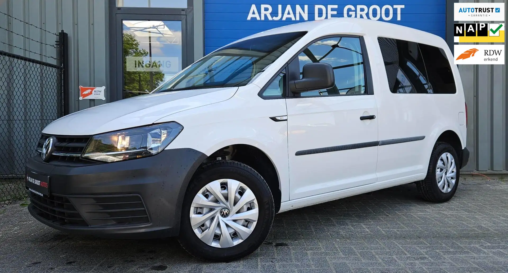 Volkswagen Caddy 1.2 TSI Trendline Airco Cruise 5 Zitter Bleuthooth Blanco - 1