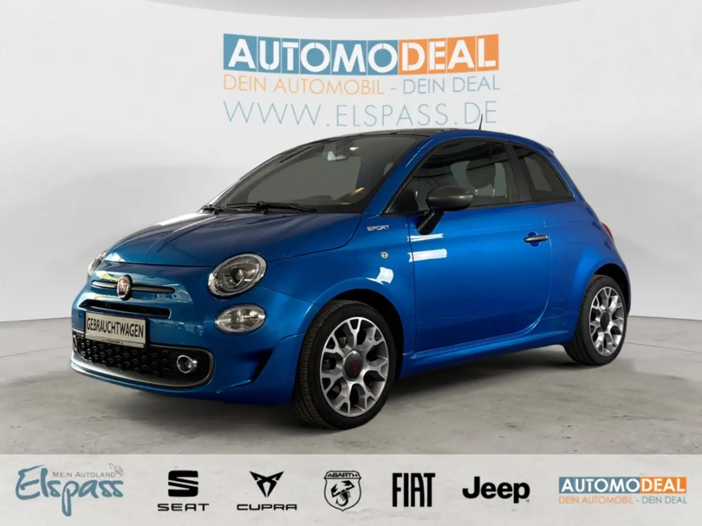 Fiat 500 Sport APPLE/ANDROID CAR PLAY PANO PDC TEMPOMAT Blau - 1