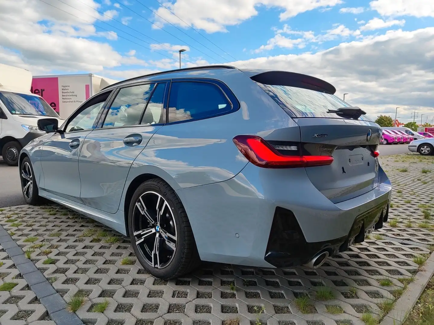 BMW 330 330i Touring xdrive MSport auto Grigio - 2