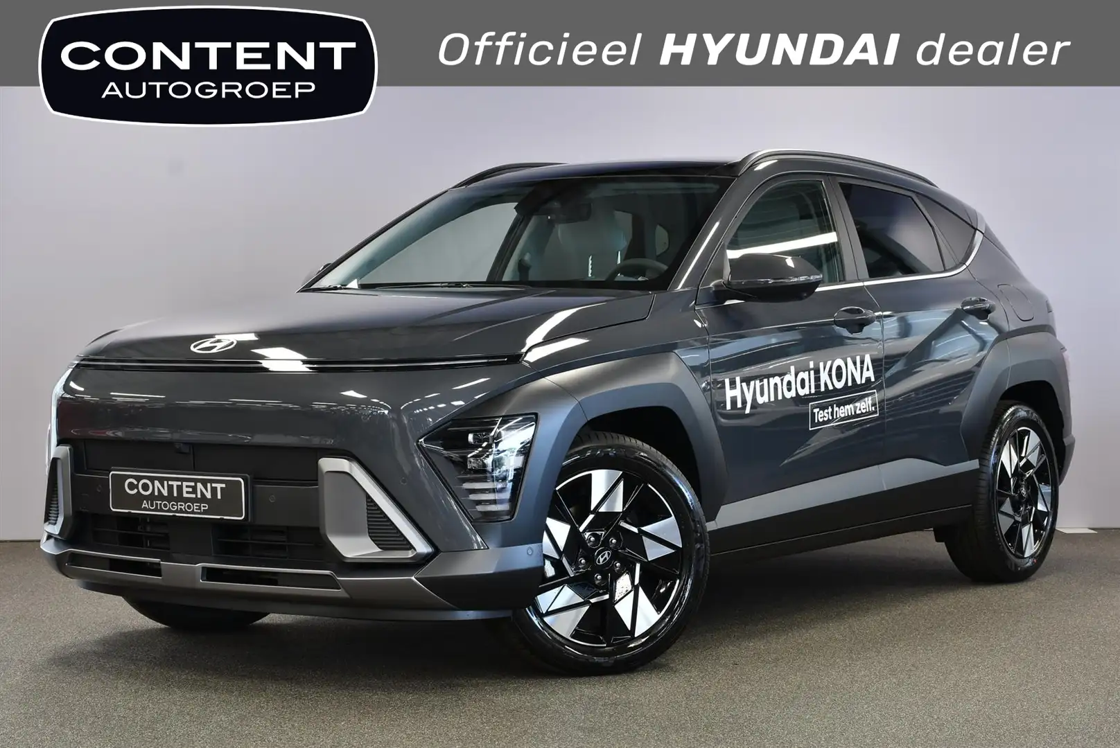 Hyundai KONA New 1.6 HYBRID DCT Premium Sky I Panorama dak I Di Grijs - 1