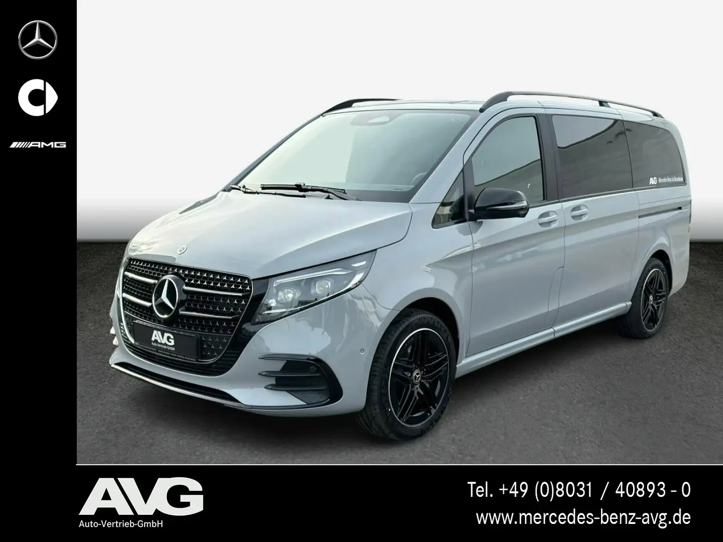 Mercedes-Benz V 300 V 300 d 4M AVANTGARDE Lang AMG LED 360° AHK Burm Grau - 1