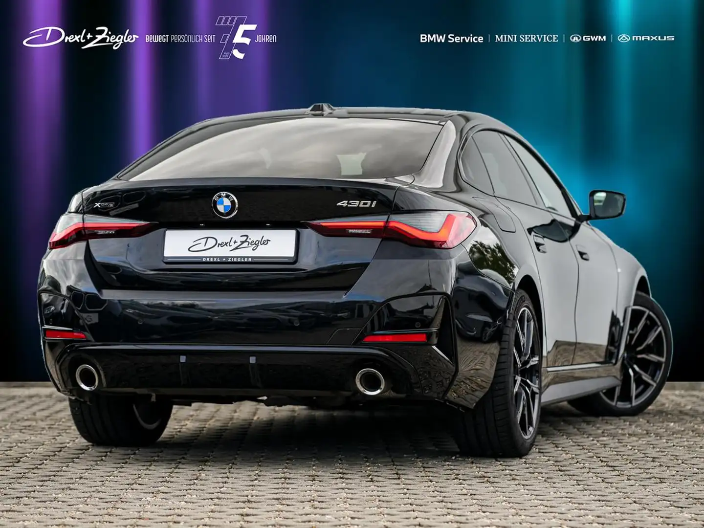 BMW 430 430i xDrive Gran Coupe M Sport 19" ACC GSD HuD Schwarz - 2