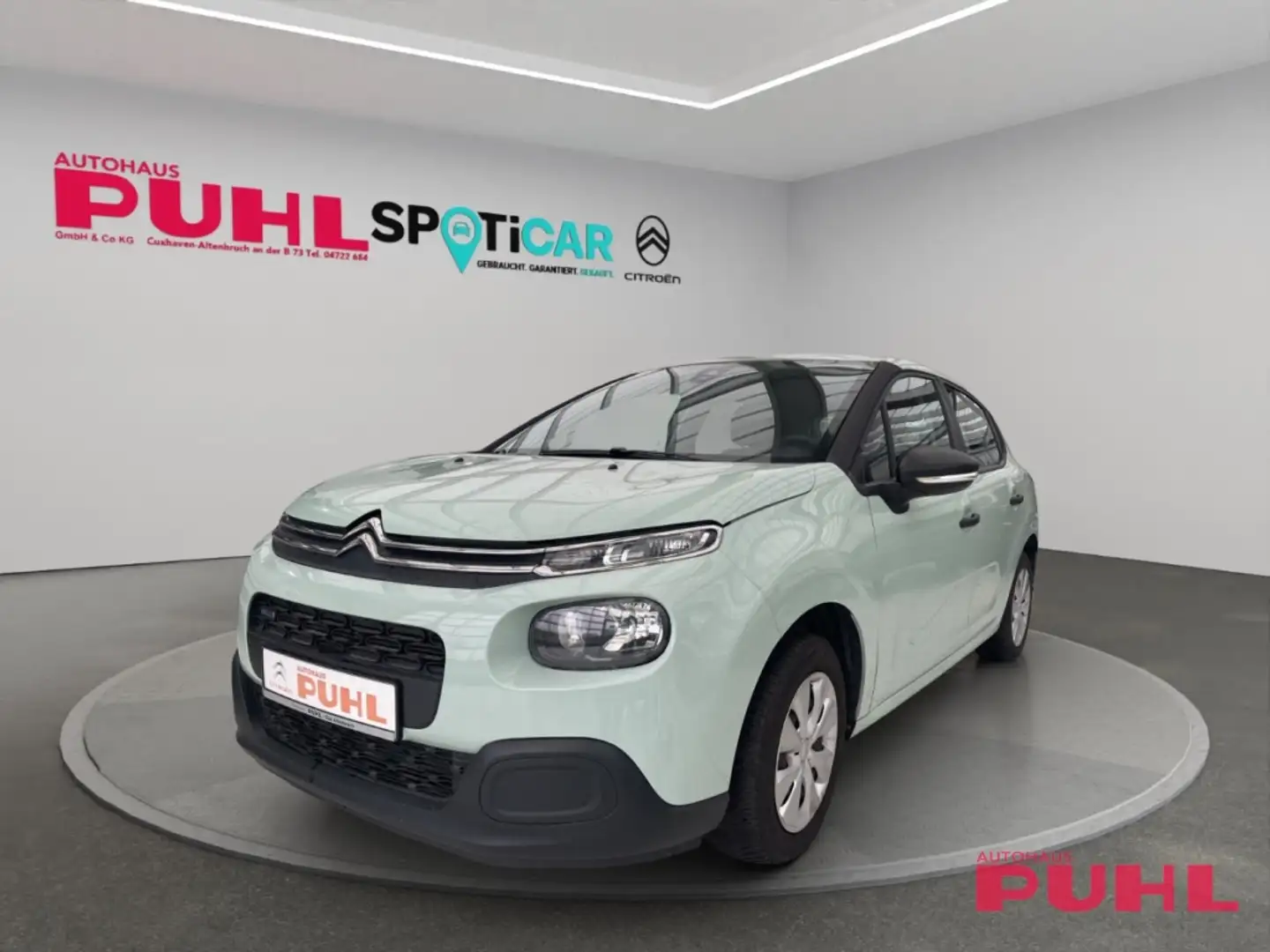 Citroen C3 Live Motor neu 0 Km,LED,AHK, Spurhalteass.Verkehrs Grün - 2