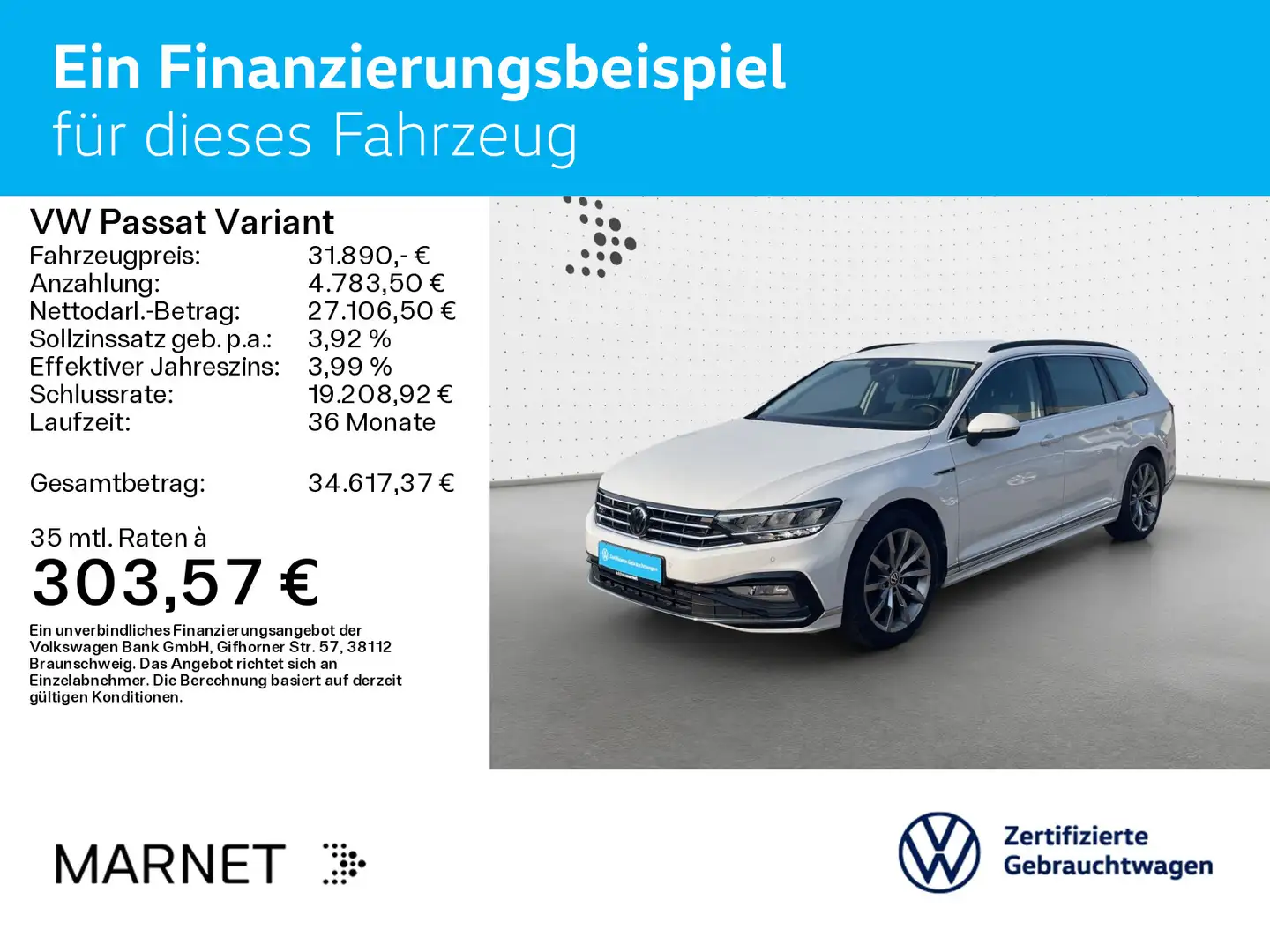 Volkswagen Passat Variant 2.0 TDI 147 kW Business R-Line 4M Schwarz - 2