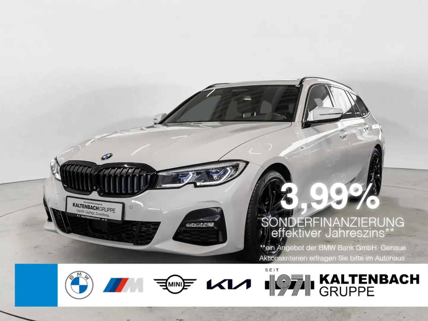 BMW 330 d Touring xDrive M-Sport PANO AHK HUD 360° Weiß - 1