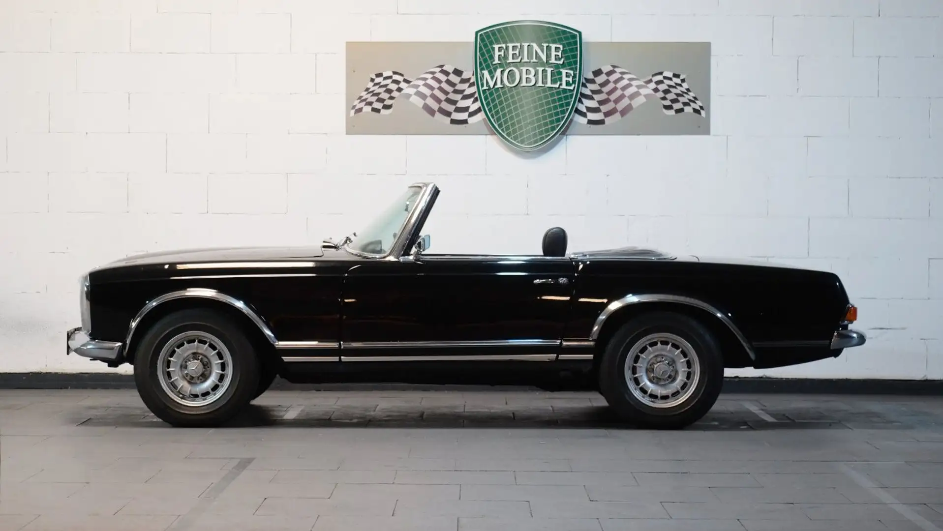 Mercedes-Benz 230 SL Pagode mit Schaltgetriebe OHNE Servo Чорний - 2