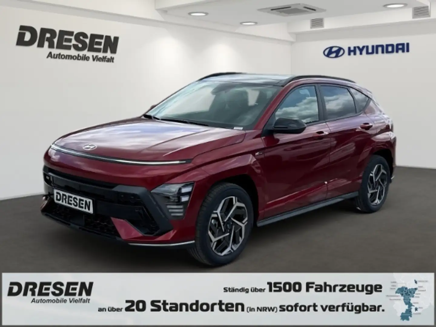 Hyundai KONA 1.6 GDI HEV N-Line Schiebedach SHZ Kamera ACC Rot - 1